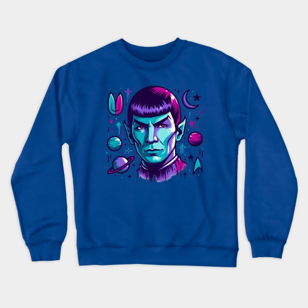 Mr. Spock - Graffiti Crewneck Sweatshirt by Tiger Mountain Design Co.